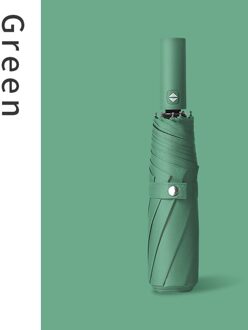 Wind Slip Opvouwbare Automatische Paraplu Mannen Auto Luxe Grote Winddicht Paraplu Regen Voor Vrouwen Zwarte Coating groen