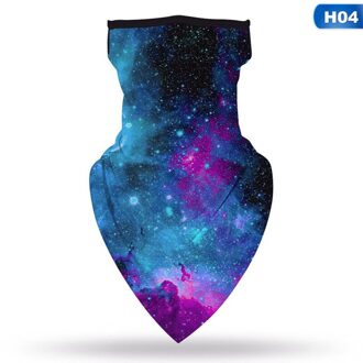 Winddicht 3D Sterrenhemel Digital Print Oor Opknoping Fietsen Balaclava Sjaal Ademend Outdoor Wandelen Gezichtsmasker Bandana Unisex H04