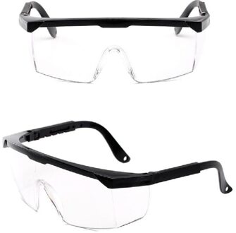 Winddicht Bril Clear Veiligheidsbril Anti Fog Stof Zand Beschermende Eyewear Fietsen Werken Outdoor Spektakel Motorfiets Bycle 2stk