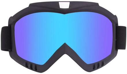 Winddicht Dirt Bike Ski Bril Uv-bescherming Ademend Mx Off Road Brede Vision Motorfiets Helmen Goggles Gafas Motocross Blauw