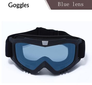 Winddicht Dirt Bike Ski Bril Uv-bescherming Ademend Mx Off Road Brede Vision Motorfiets Helmen Goggles Gafas Motocross lucht blauw