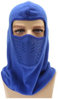 Winddicht Fleece Muts Helm Sport Motorfiets Fietsen Skiën Winddicht Warm En Comfortabel Hoed Masker # PY10 blauw