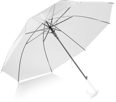 Winddicht Mode Transparant Clear Automatische Paraplu Parasol Voor Wedding Party Favor Stand Binnenstebuiten Regen Beschermen