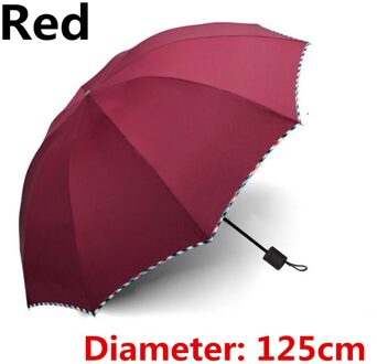 Winddicht Oversized Opvouwbare Paraplu Anti Regen Zonnescherm Vrouwen Mannen 10 Bone Uv Weerstand Business Paraplu Mannen Parasol Rood