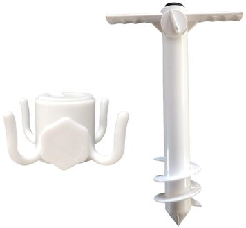 Winddicht Parasol Zand Anker Spike Vijzel Strand Paraplu Set Houder Met Haak Voor Familie Outdoor Camping Accessoires
