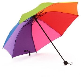 Winddicht Sterke Automatische Kinderen Paraplu Kleurrijke Parasol Regenboog Vouwen kinderen Paraplu Kids Regen Bescherming