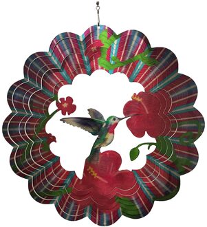 Windgong 3D Metalen Hummingbird Wind Spinners Tuin Decor Wind Spinner Deur Muur Opknoping Decor Home Decor Windgong