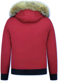 Windjack Enos  Korte Winterjas Bontkraag