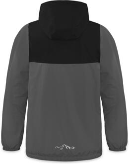 Windjack voor kinderen Mayo Zwart/bruin - 4-6J / 104-116cm