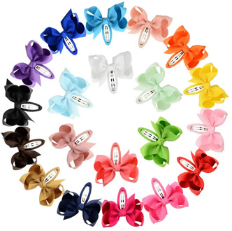 Windmill Bow Baby Hairpin Grosgrain Ribbon Wrapped Safety Girl Hair Clips Girls Hairclip Kids Pins Headwear Hair Accessories