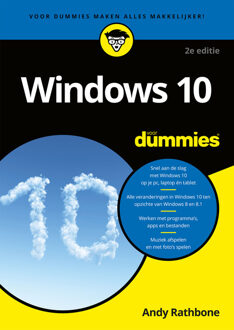 Windows 10 voor Dummies - eBook Andy Rathbone (9045354276)