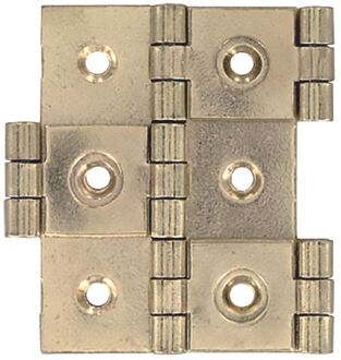 Windschermscharnier - Messing Gecoat Staal - 60x25 Mm - 2 Stuks