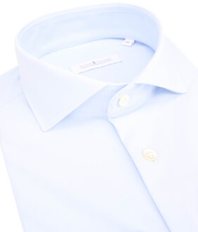 Windsor solid overhemd met lange mouwen - maat 37 (S) Blauw