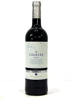 Wine Red skyblue oak-75 Cl, D.O Duero's riverbank, free from Spain, Red wine