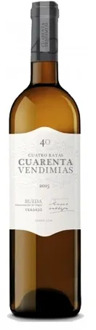 Wine white 40 vintage dress special selection 2019, Verdejo, D.O Rueda, free from Spain, white wine