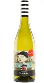 Wine white Albariño MARIETA 6 bottles (6 x 75cl), D.O Rias Baixas, free from Spain, white wine