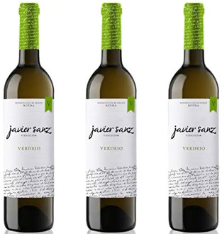 Wine White Javier Sanz, verdejo, D.O Rueda - 3 bottles x 750ml, free shipping from Spain, white wine
