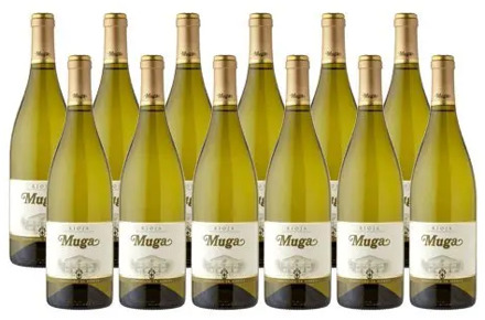 Wine white Muga fermented Cask-12 bottles, free from Spain, white wine