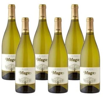 Wine white Muga fermented Cask--6 bottles, shipping from Spain, white wine