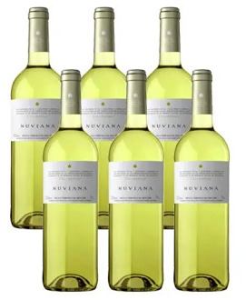 Wine white Nuviana Chardonnay 2017-Valley Cinca-6 botellas-0,75L, free from Spain, white wine