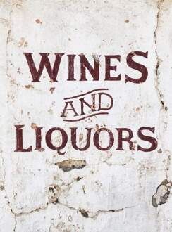 Wines And Liquors Vlies Fotobehang 192x260cm 4-banen