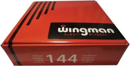 Wingman Condooms (doos 144 Stuks) Transparant - 56 (omtrek 11,5-12 cm)