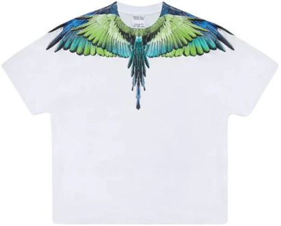 Wings Basic T-Shirt Marcelo Burlon , White , Heren - Xl,L,M,S,Xs