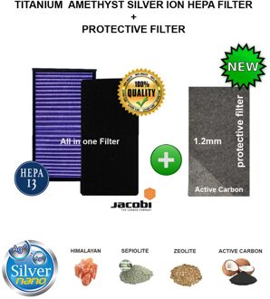 Winix Nul Luchtreiniger Compatibel Hepa Carbon Composiet Filter Zilver Ion Beschermende amethist zilver Ion Hepa Karbon Filter
