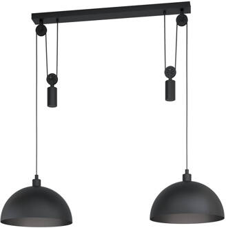 Winkworth 1 Hanglamp - E27 - 118 cm - Zwart