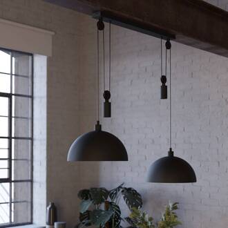 Winkworth 1 Hanglamp - E27 - 118 cm - Zwart