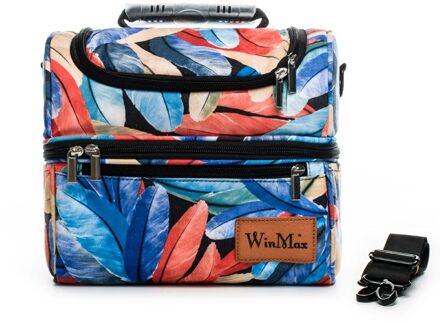 Winmax Grote Dikker Lunchbox Geïsoleerde Thermische Voedsel Verse Houden Tote Handtas Icepack Mannen Vrouwen Wijn Travel Cooler Lunch tas XWI3-008