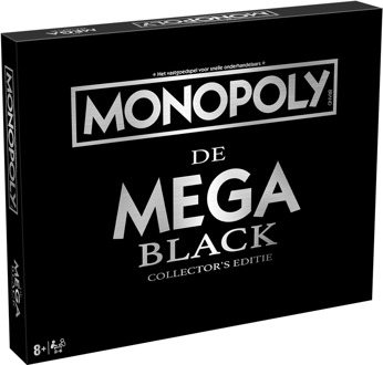 Winning Moves Monopoly - De Mega Black Collector's Editie