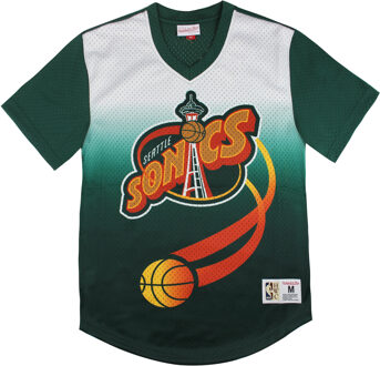 Winning Shot Mesh Seattle Supersonics T-Shirt - maat S Groen