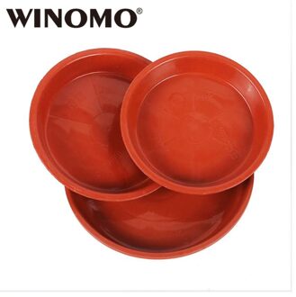 Winomo 10 Pcs 15.5X15.5X1.5 Cm Plastic Bloempot Lekbak Bloem Plant Pot Schotel Voor Vleezigheid Planter tuin Balkon