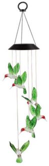 WINOMO Kleur Veranderende Solar Hummingbird Light Wind Chime Dangler LED multi-color Solar Wind Spinner Nachtlampje voor Tuin