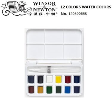 Winsor & Newton Cotman 8/12/24/36/45 Kleuren Half Pannen Effen Aquarel Verf Set pigment Kunst Levert 12 kleuren A