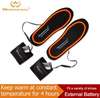 Winter 3.7V Oplaadbare Verwarmde Inlegzolen Voeten Warming Inlegzolen Thermische Elektrische Voet Warmer Verwarmde Ski Schoen Pad Outdoor Sport