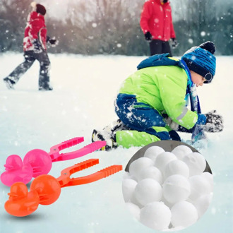 Winter 3D Duck Soccer Snowball Maker Sandball maker Clip Cute shape Kids Outdoor Snow Sand Making Mold Toy Tool