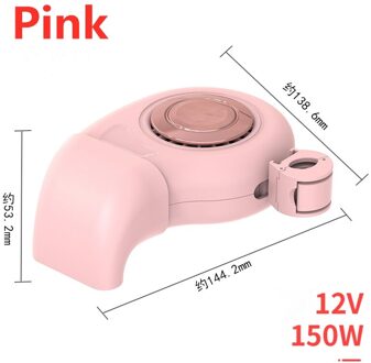 Winter Auto Heater 12V 150W Voertuig Verwarming Koeling Thermostaat Venster Voorruitverluchting Ontdooier Draagbare Auto Kachels Low Noise roze