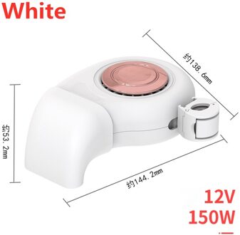 Winter Auto Heater 12V 150W Voertuig Verwarming Koeling Thermostaat Venster Voorruitverluchting Ontdooier Draagbare Auto Kachels Low Noise wit