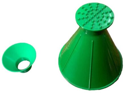 Winter Auto Magic Windscherm Auto Ijskrabber Vormige Trechter Sneeuw Venster Voorruit Sneeuw Remover Schoner Reparatie Ronde groen