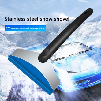 Winter Auto Venster Voorruit Voorruit Ijskrabber Sneeuw Remover Rvs Schop Tpr Schraper Auto Ice Sneeuw Schoonmaken Tool