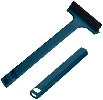 Winter Auto Voorruit Ijskrabber Glas Sneeuw Borstel Cleaner Window Cleaning Tool Sneeuw Remover Schop Deicer Spade Deicing donker blauw
