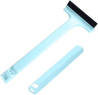 Winter Auto Voorruit Ijskrabber Glas Sneeuw Borstel Cleaner Window Cleaning Tool Sneeuw Remover Schop Deicer Spade Deicing licht blauw