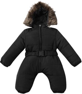Winter Baby Baby Jongen Meisje Romper Jacket Hooded Jumpsuit Warme Dikke Jas Outfit 6m
