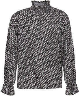 winter blouse meisjes - graphic - Fieke - maat 122/128