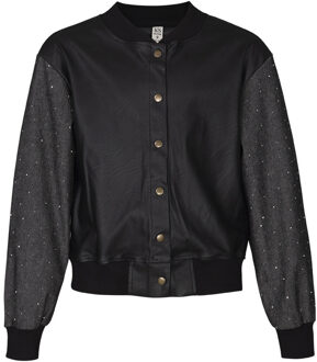 winter bomberjas meisjes - zwart - Sam - maat 122/128