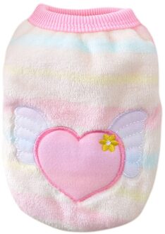 Winter Cartoon Puppy Vest Kleding Warm Flanel Hond Kleding Voor Kleine Honden Chihuahua Franse Outfit Huisdier Kat T-shirt-maat Xxs (Een XL