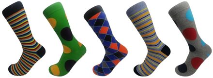 Winter Casual Mannen Katoenen Sokken Mode Kleurrijke Golf Punt Business Party Gelukkig Sokken Voor Man