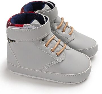 Winter cool baby schoenen zachte zool baby schoenen Baby laarzen katoen warme mode laarzen antislip baby boy laarzen Donkergrijs / 3